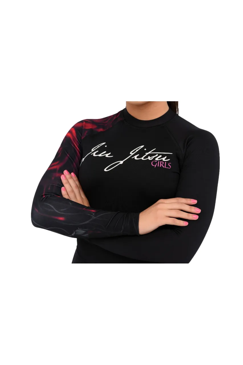 Body Feminino Jiu-Jitsu Rosas