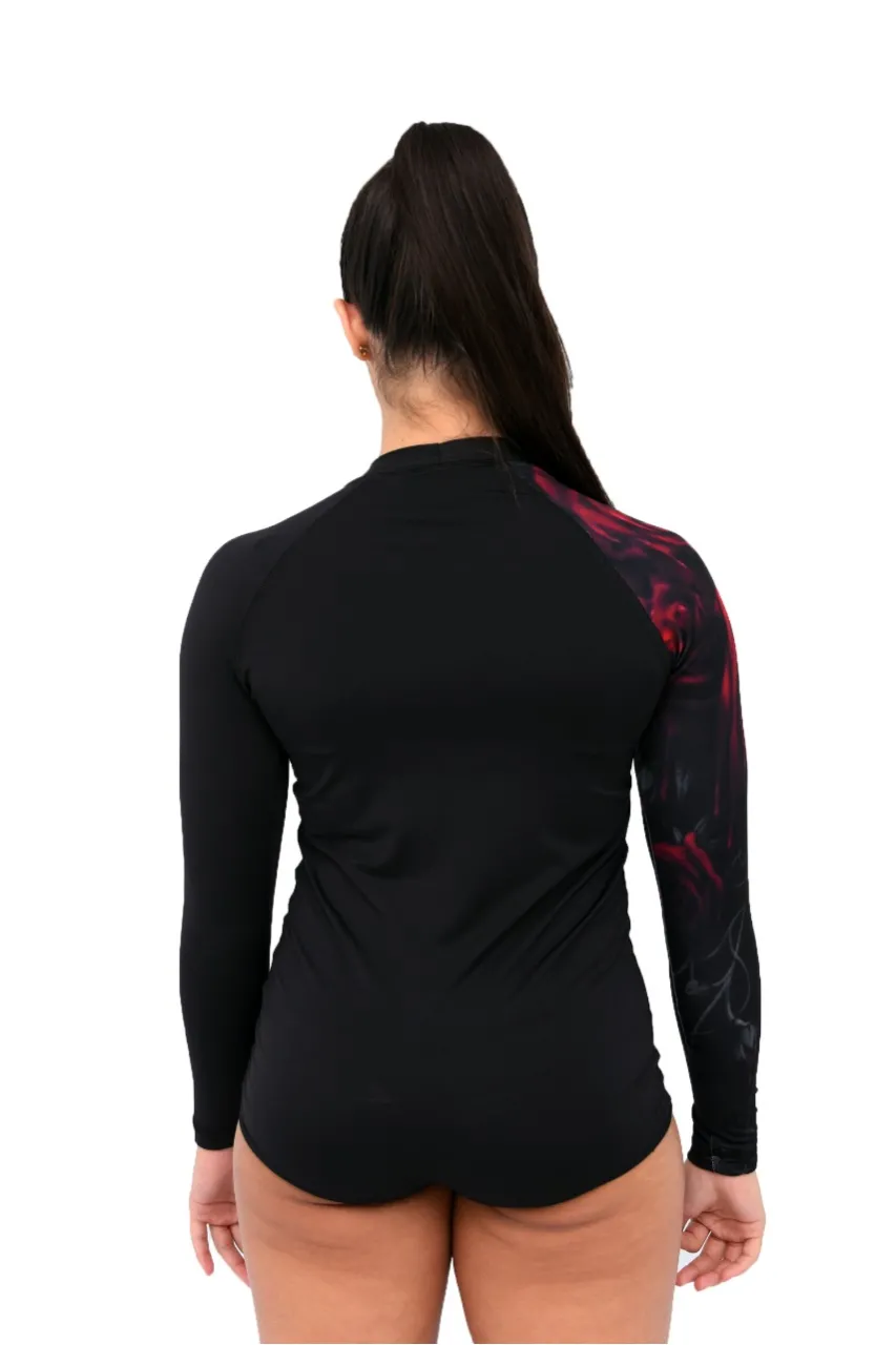 Body Feminino Jiu-Jitsu Rosas