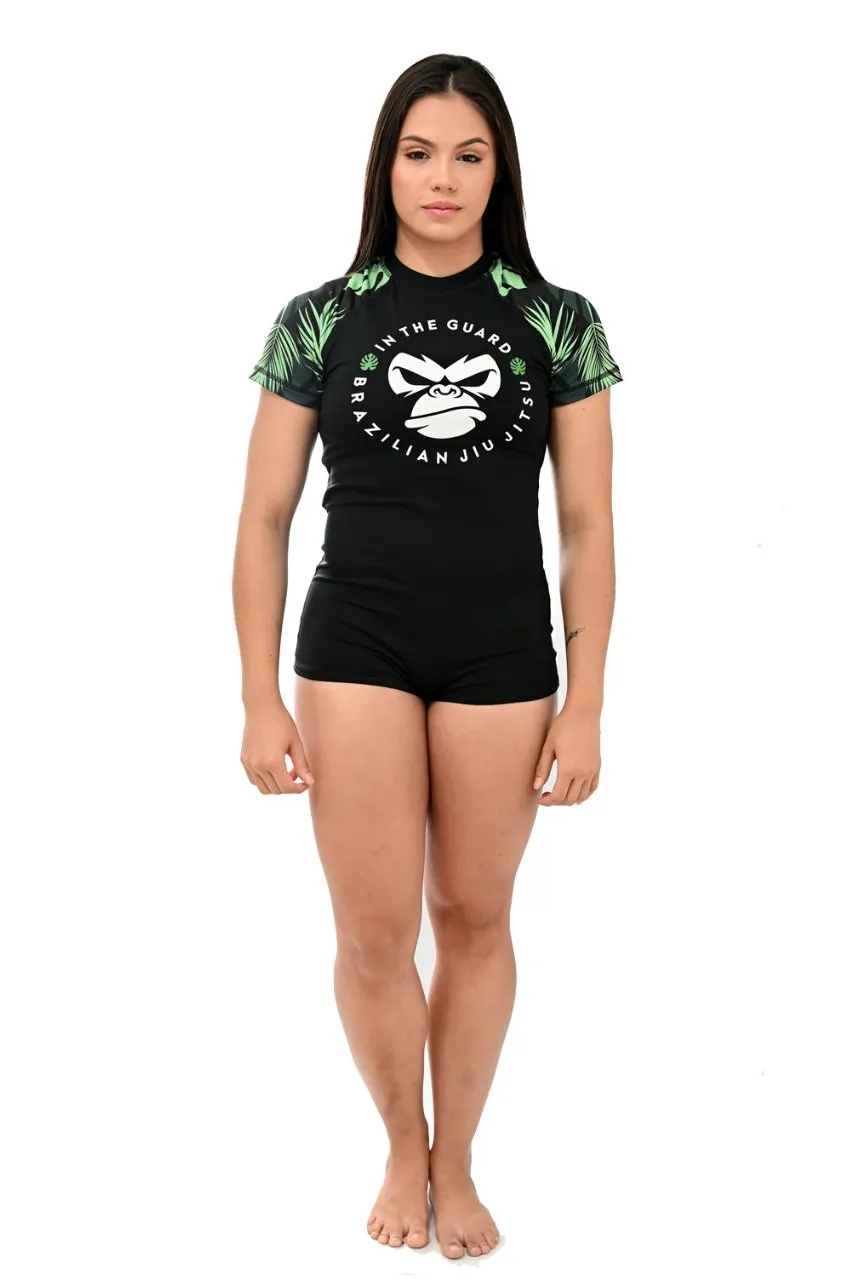 Body Feminino Jiu-Jitsu Green