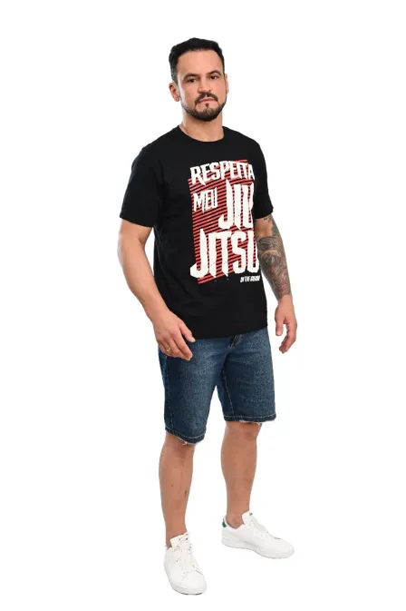 Camiseta Masculina Respeita Jiu-Jitsu