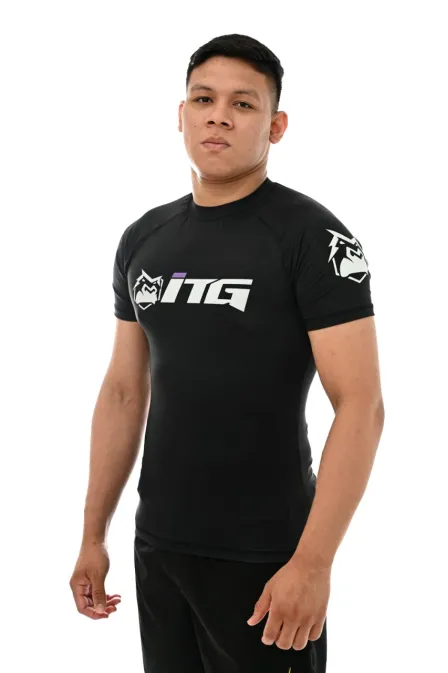 Rash Guard Masculina ITG Manga Curta Preta