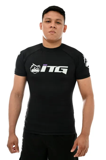 Rash Guard Masculina ITG Manga Curta Preta
