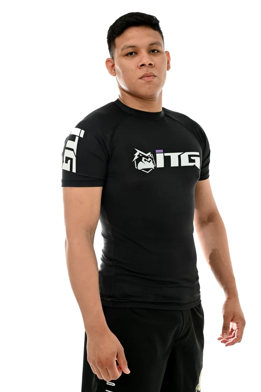 Rash Guard Masculina ITG Manga Curta Preta