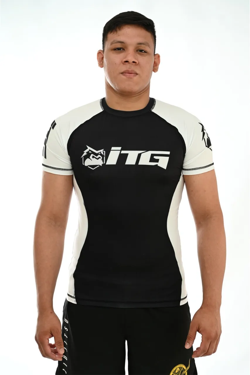 Rash Guard Masculina ITG Manga Curta Branca
