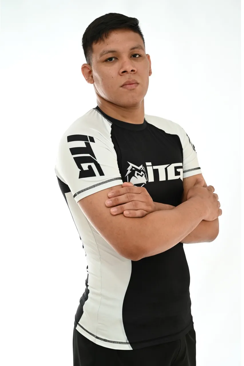 Rash Guard Masculina ITG Manga Curta Branca