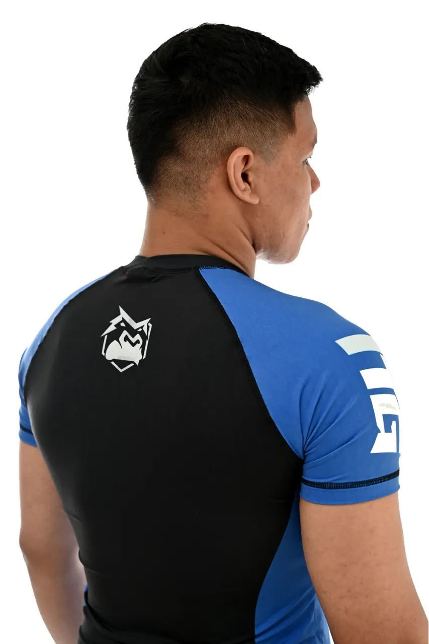 Rash Guard Masculina ITG Manga Curta Azul