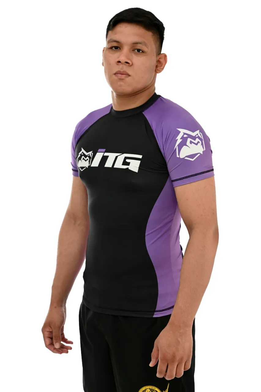 Rash Guard Masculina ITG Manga Curta Roxa