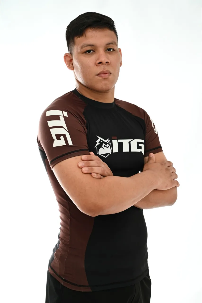 Rash Guard Masculina ITG Manga Curta Marrom