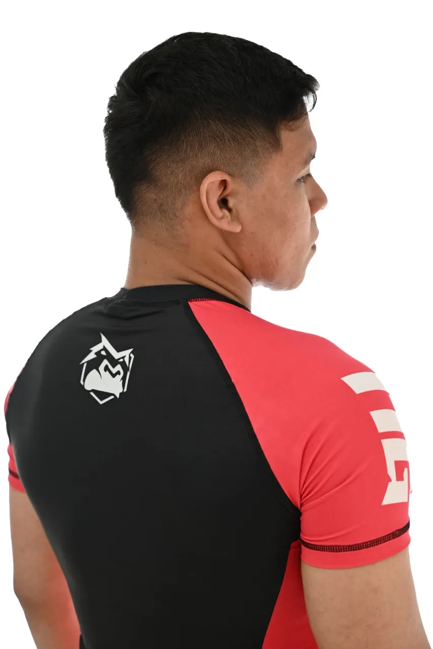 Rash Guard Masculina ITG Manga Curta Vermelha