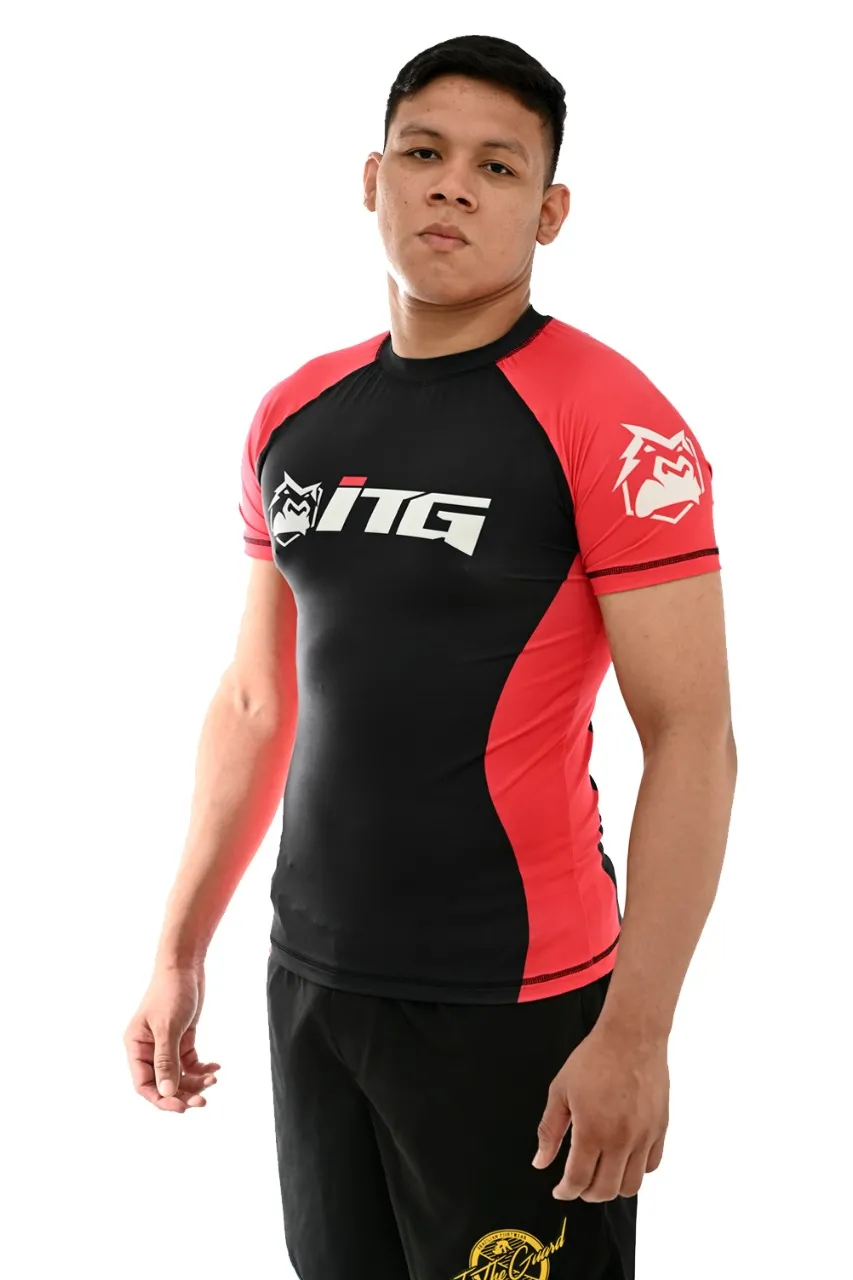 Rash Guard Masculina ITG Manga Curta Vermelha