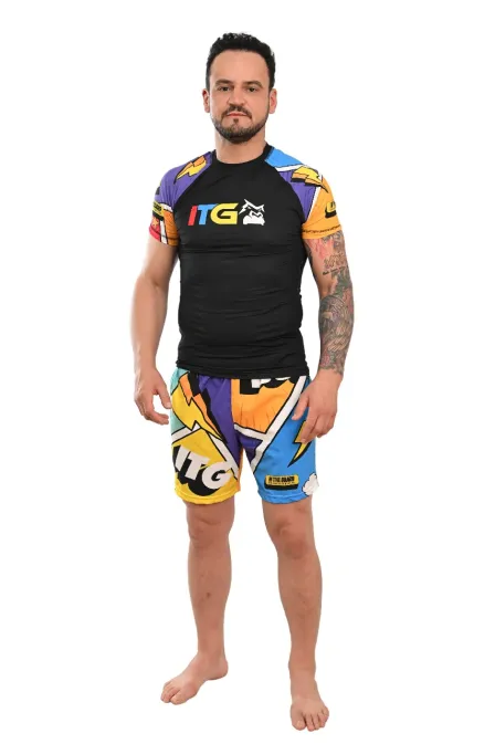 Rash Guard Masculina Colors Preta