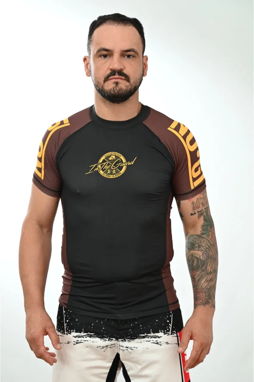 Rash Guard Masculina No-Gi  Marrom