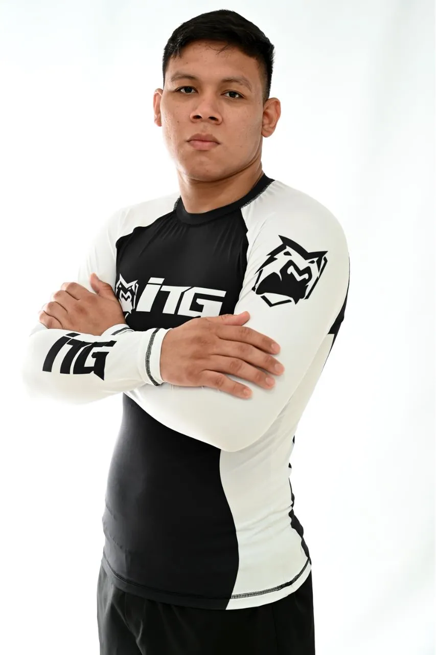 Rash Guard Masculina ITG Manga Longa Branca
