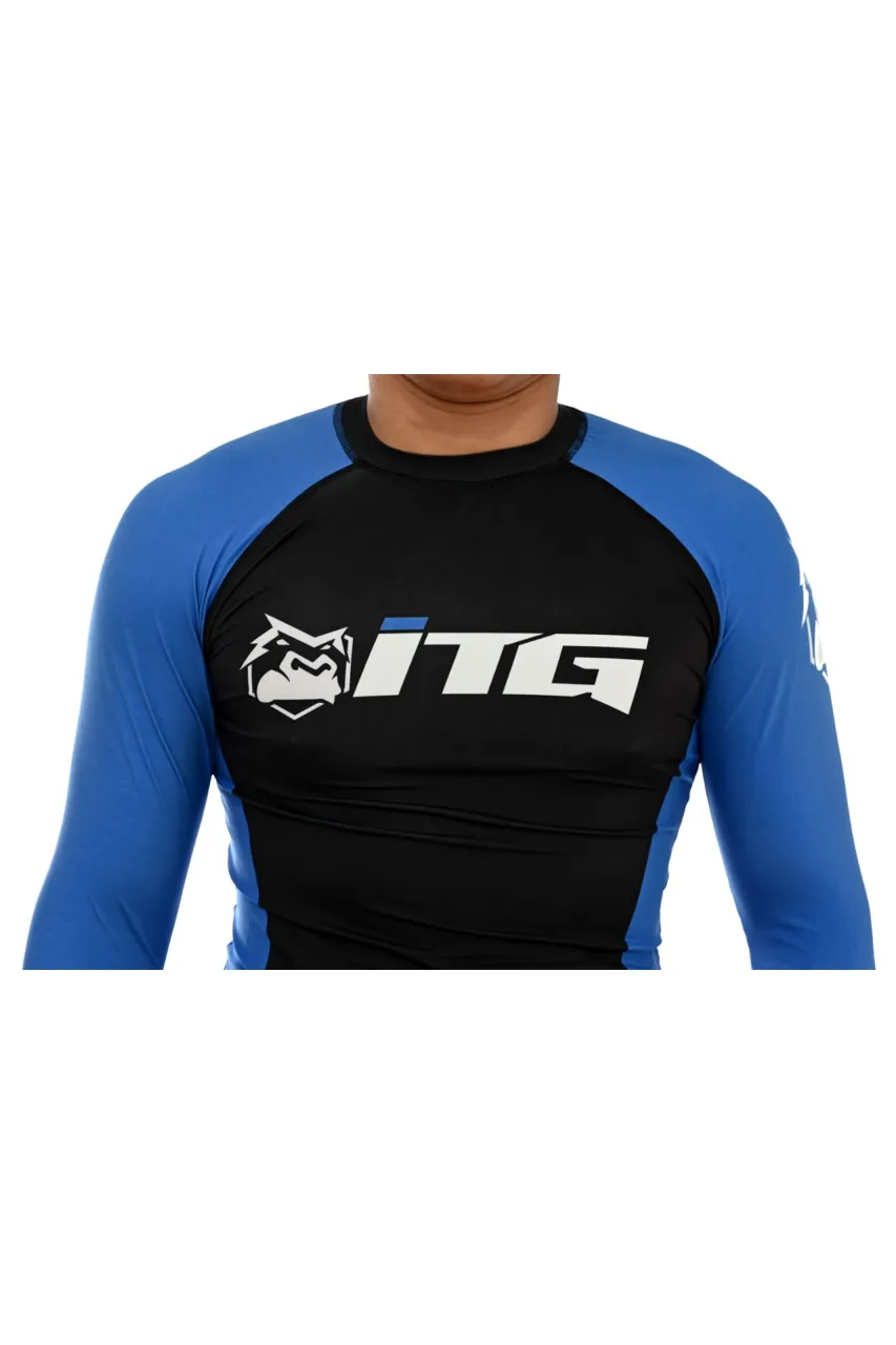 Rash Guard Masculina ITG Manga Longa Azul