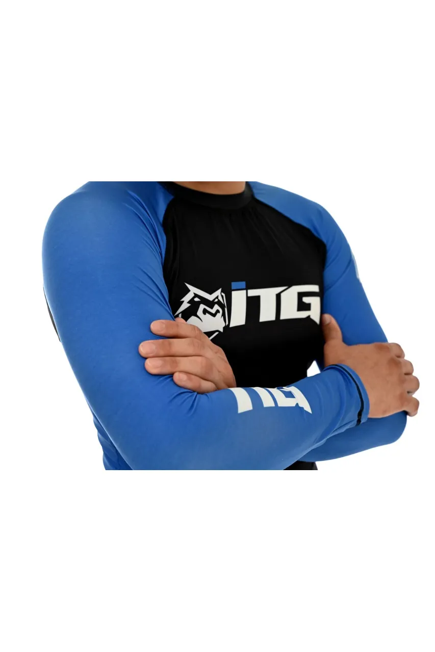 Rash Guard Masculina ITG Manga Longa Azul