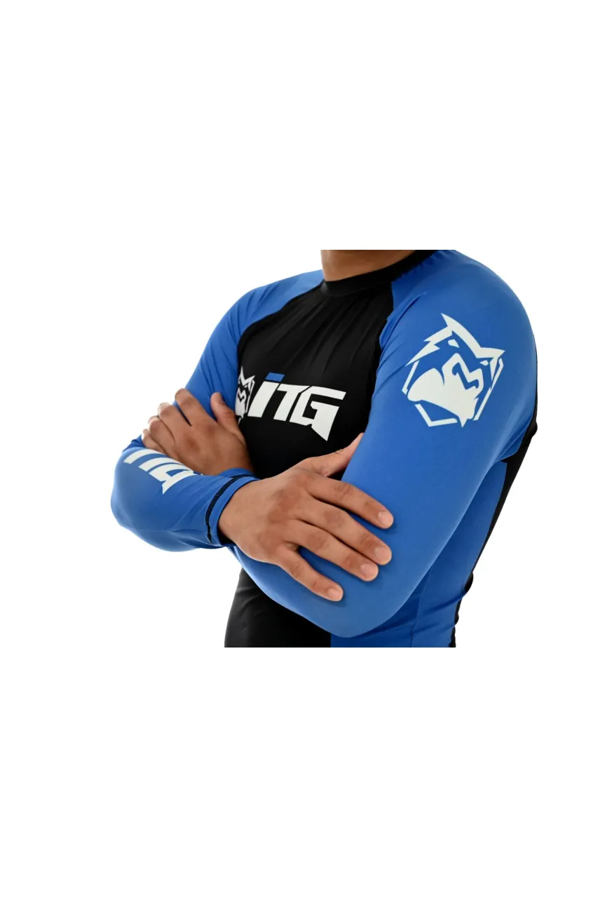 Rash Guard Masculina ITG Manga Longa Azul