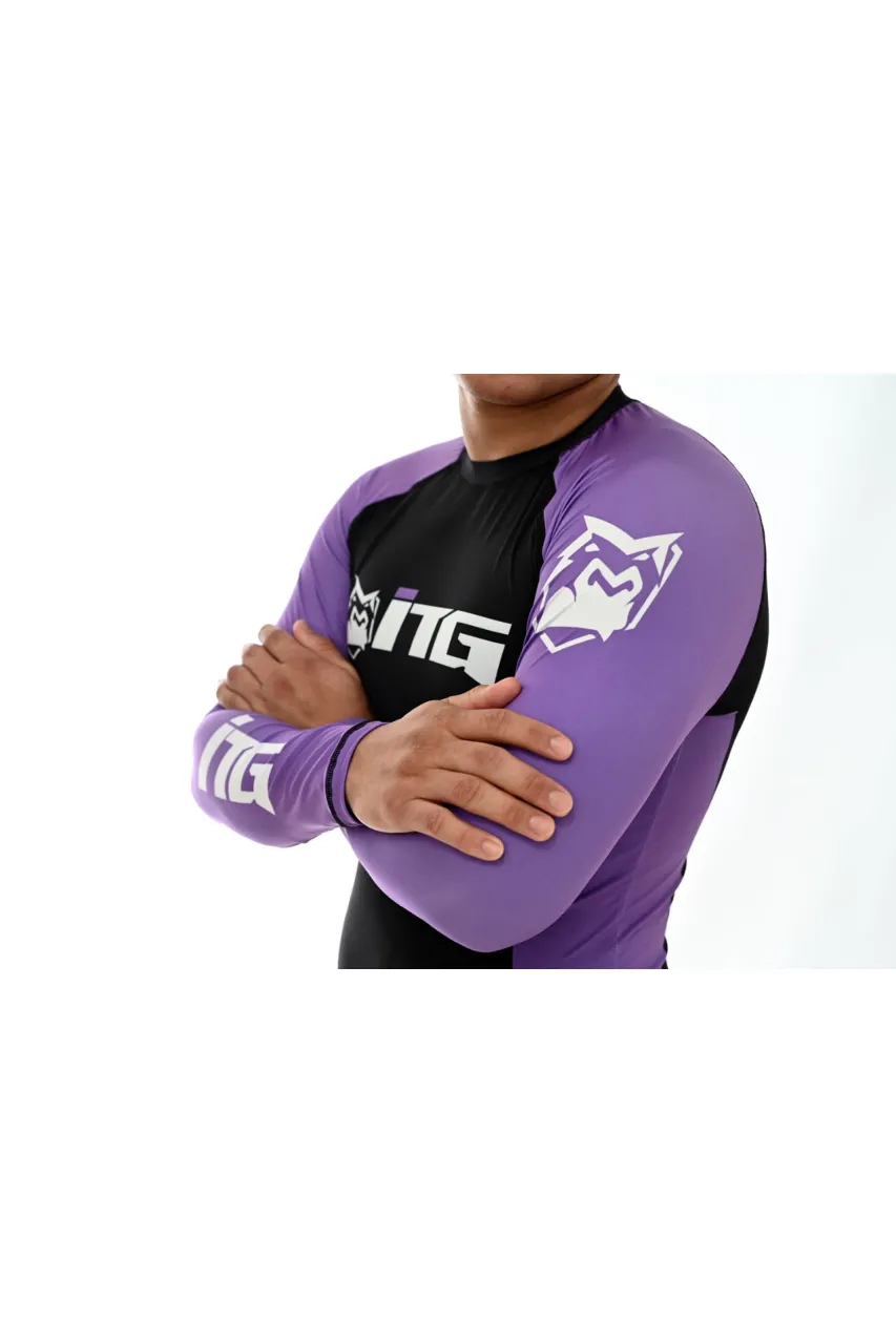 Rash Guard Masculina ITG Manga Longa Roxa