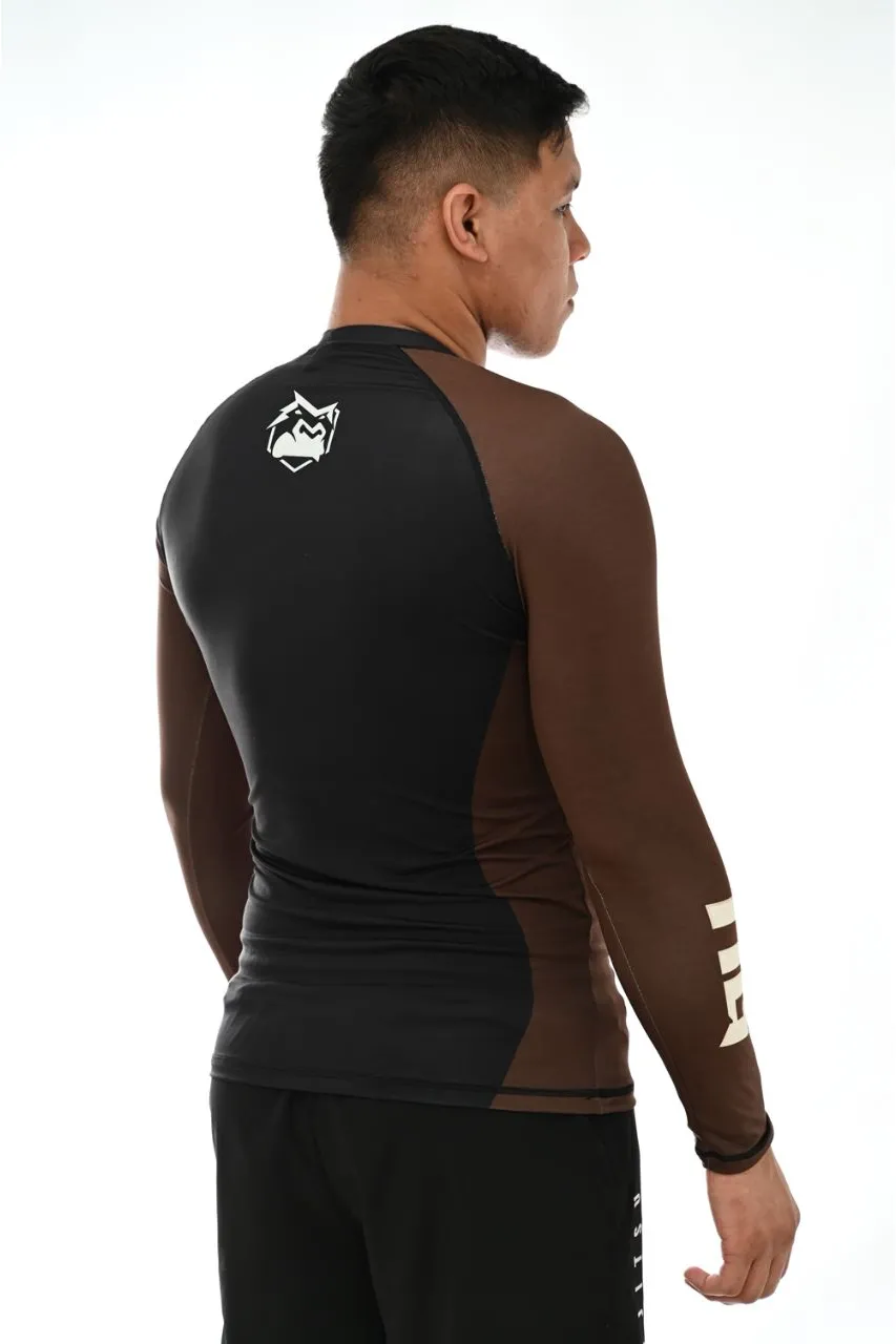 Rash Guard Masculina ITG Manga Longa Marrom