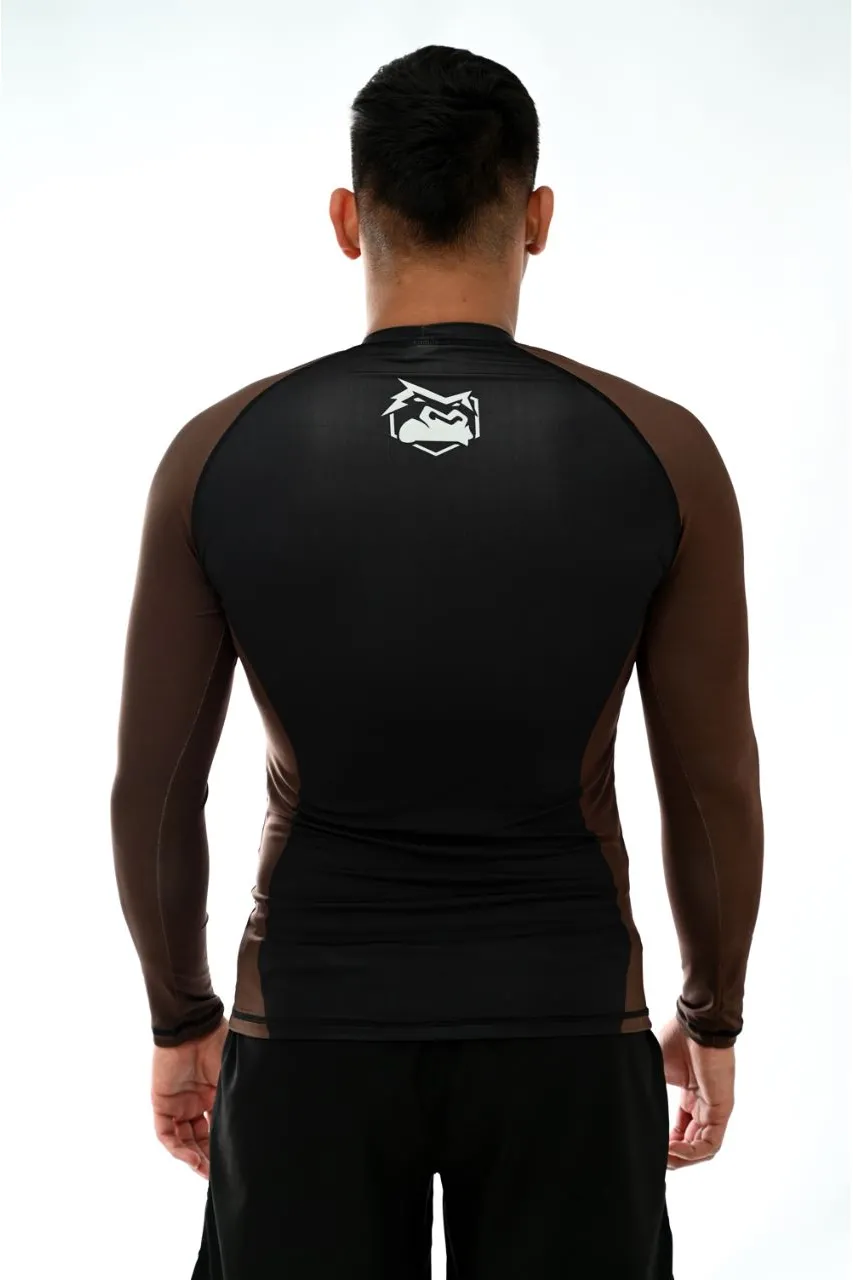Rash Guard Masculina ITG Manga Longa Marrom
