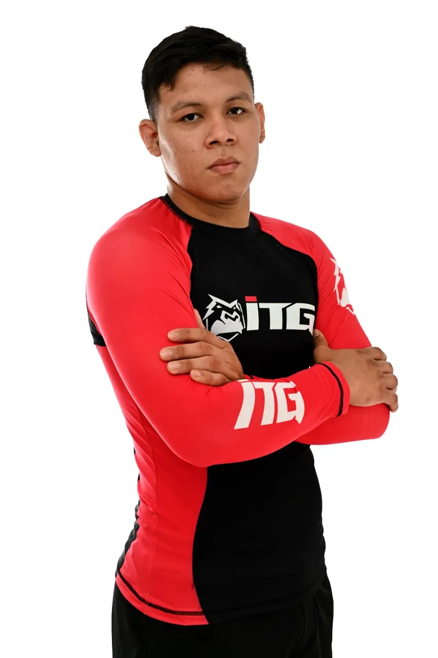 Rash Guard Masculina ITG Manga Longa Vermelha