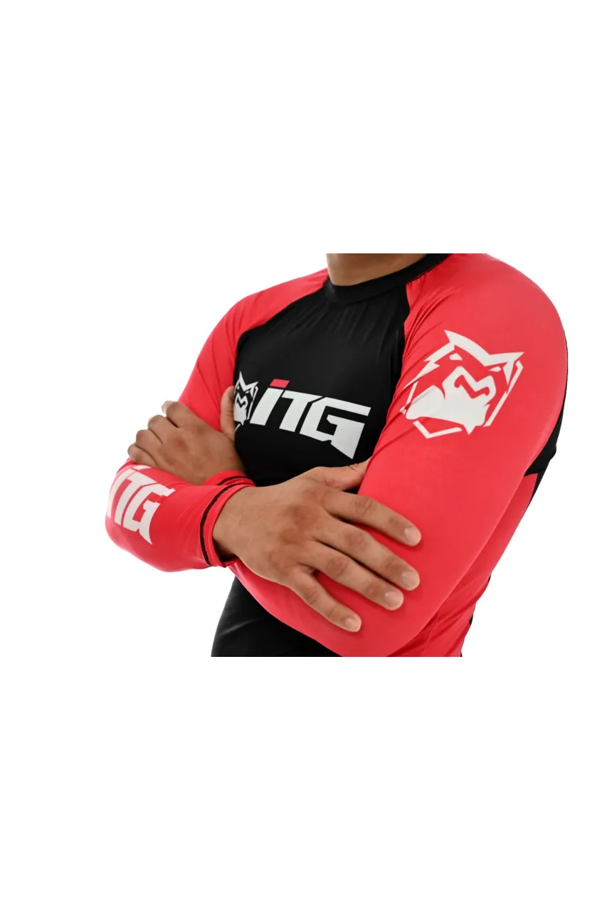 Rash Guard Masculina ITG Manga Longa Vermelha