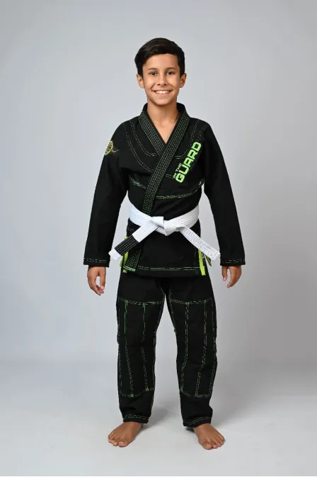 Kimono Infantil In The Guard Green Preto