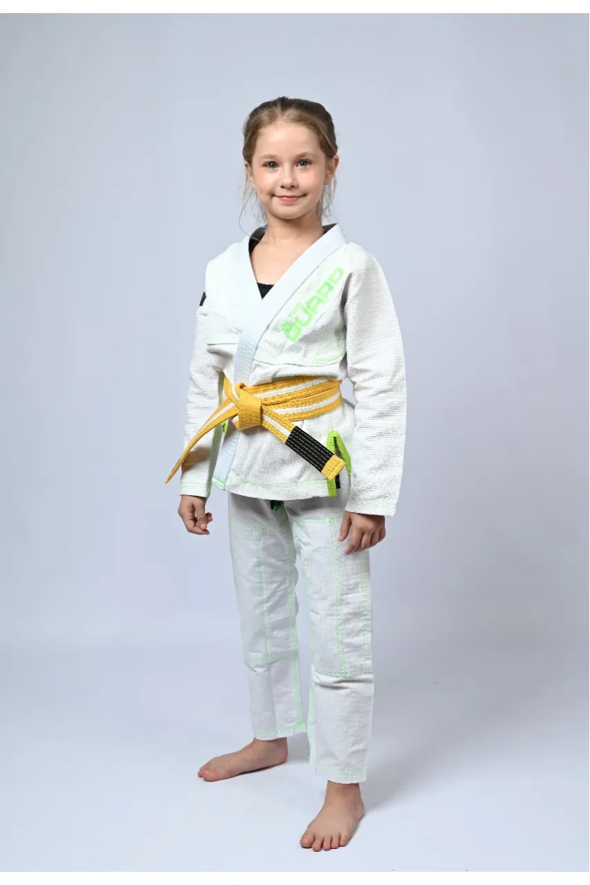 Kimono Infantil In The Guard Feminino Green Branco