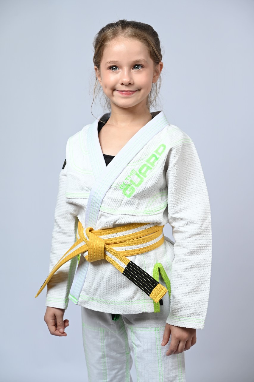 Kimono Infantil In The Guard Feminino Green Branco