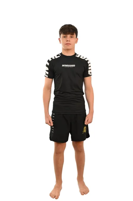 Rash Guard Infantil Cores Faixas Preta
