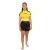 Rash Guard Infantil Feminina Cores Faixas Amarelo