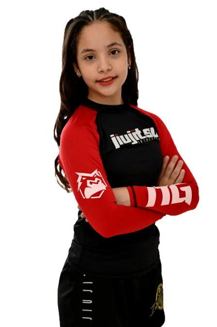 Rash Guard Infantil Feminina Red
