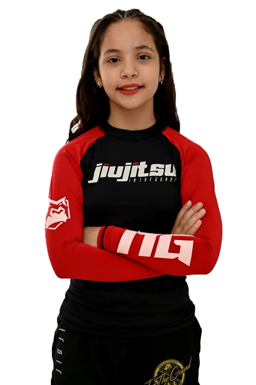 Rash Guard Infantil Feminina Red