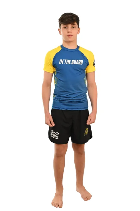 Rash Guard Infantil Brasil Azul