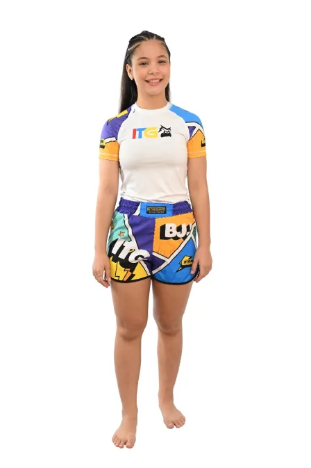 Bermuda Infantil Feminina Jiu-Jitsu Colors