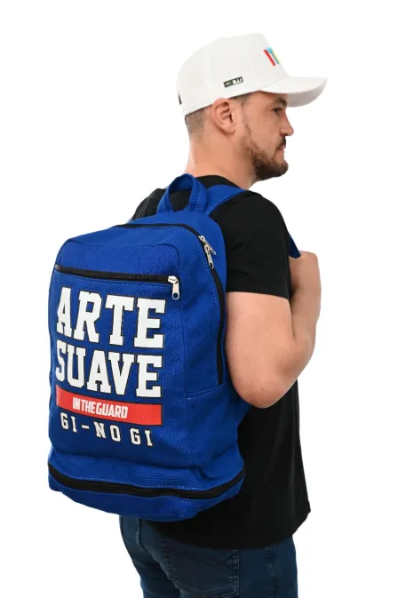 Mochila Arte Suave Azul