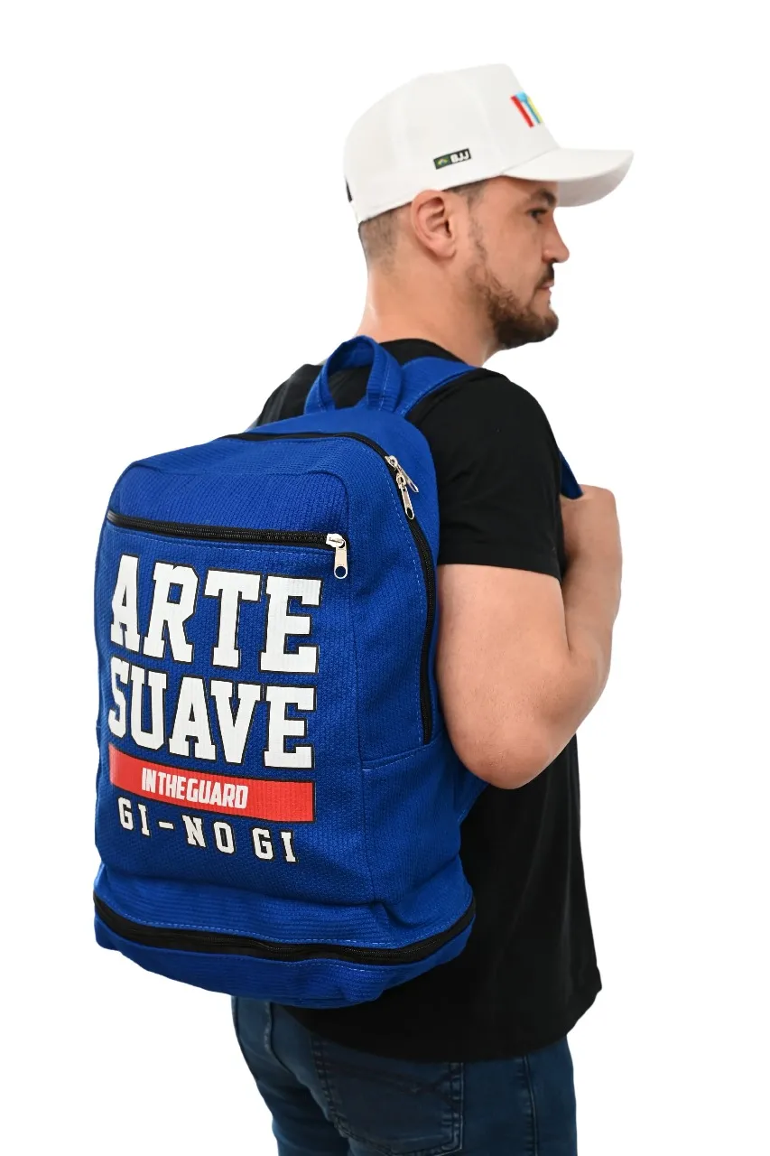 Mochila Arte Suave Azul