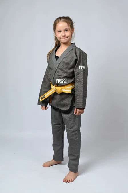 Kimono Infantil In The Guard Feminino Chumbo