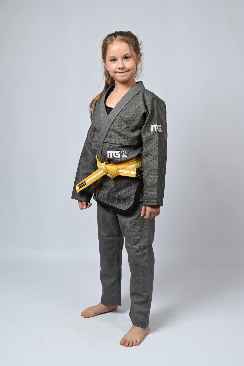 Kimono Infantil In The Guard Feminino Chumbo