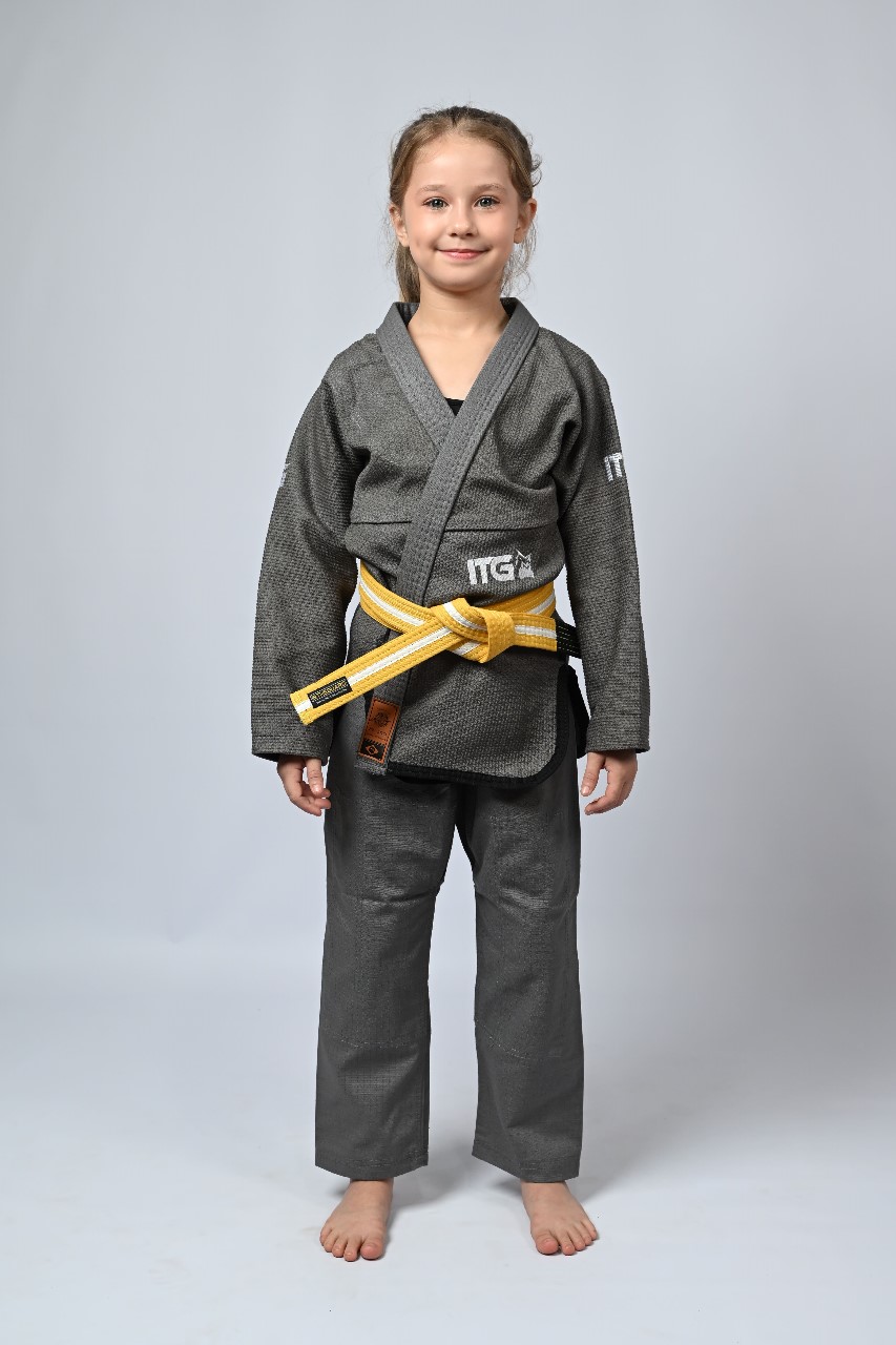 Kimono Infantil In The Guard Feminino Chumbo