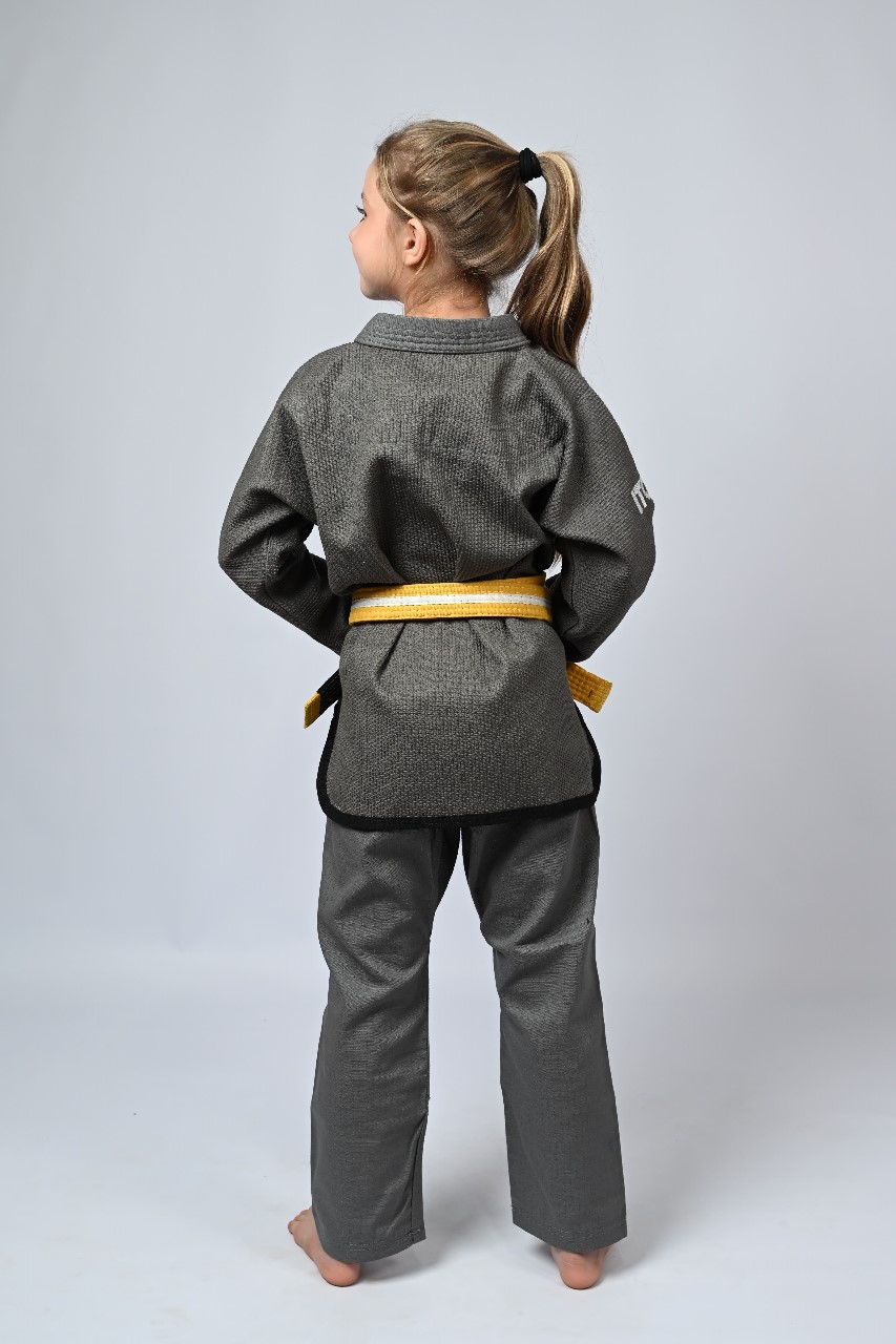 Kimono Infantil In The Guard Feminino Chumbo