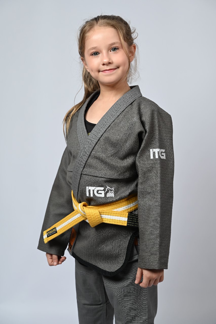 Kimono Infantil In The Guard Feminino Chumbo