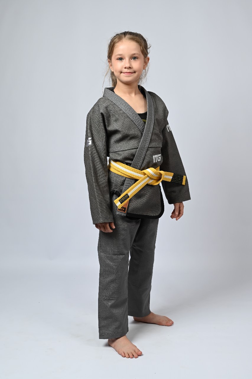 Kimono Infantil In The Guard Feminino Chumbo
