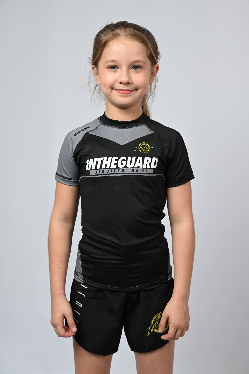 Rash Guard Infantil Feminina Team ITG Cinza