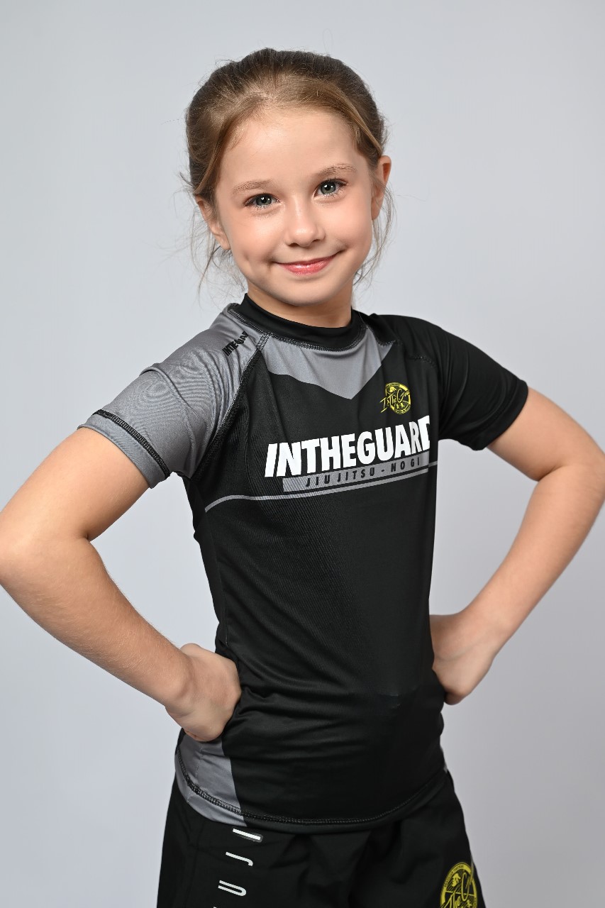 Rash Guard Infantil Feminina Team ITG Cinza
