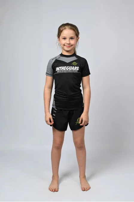 Rash Guard Infantil Feminina Team ITG Cinza