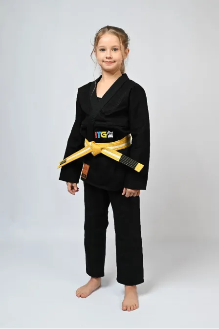Kimono Infantil In The Guard Feminino Colors Preto