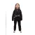 Kimono Infantil In The Guard Feminino Liso Preto