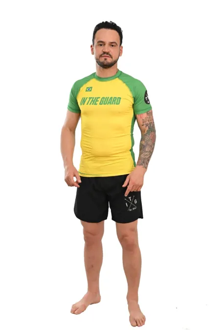 Rash Guard Masculina Seleção Amarelo