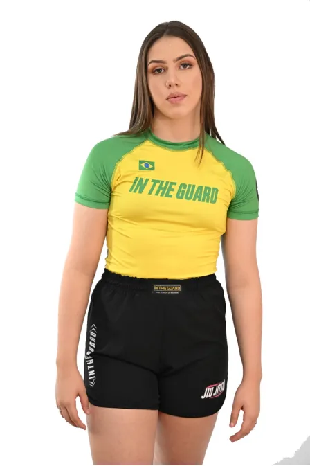 Rash Guard Feminina Seleção Amarelo