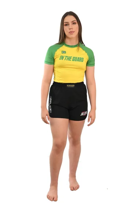 Rash Guard Feminina Seleção Amarelo